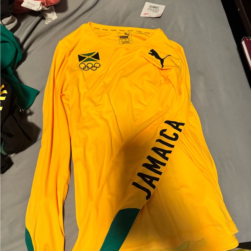 Puma Yellow Jamaica Long Sleeve Tee